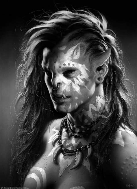 Female Orc Concept Art Blizzard Pinterest Female Orc