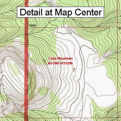 Amazon USGS Topographic Quadrangle Map Cave Mountain Montana