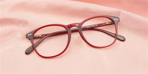 Gladys Red Round Eyeglasses