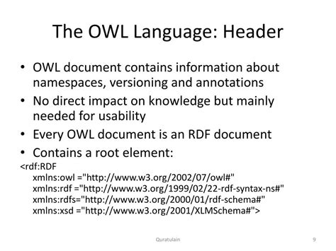 PPT Web Ontology Language OWL PowerPoint Presentation Free