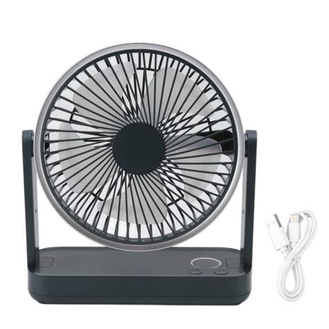 ROM Petit ventilateur de bureau USB 4 niveaux à faible bruit 5000 mAh