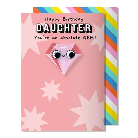 Daughter Gem Magnet Birthday Card by Pango - The Warren