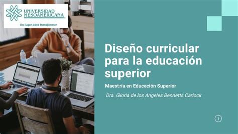 DISEÑO CURRICULAR PARA LA EDUCACIÓN SUPERIOR MESO