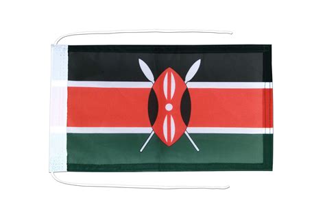 Kenya - Flag with ropes 8x12" - MaxFlags - Royal-Flags