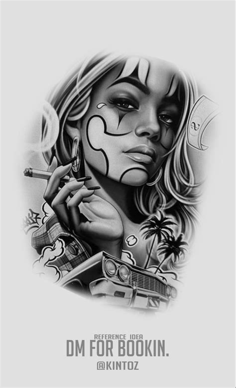 Pin By Paulo Marcio On Ideias Para Desenho Half Sleeve Tattoo Stencils Chicano Style Tattoo