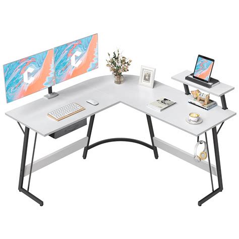 Buy CubiCubi L Shaped Gaming Desk 51 2 Home Office Gaming Desk