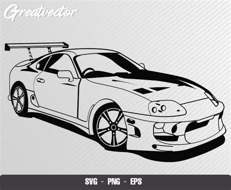 Supra Mk4 Svg L Png L Eps Etsy