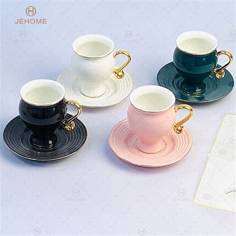 Custom Shape New Bone China Tea Cups and Saucers Set Porcelain Tea Cups ...