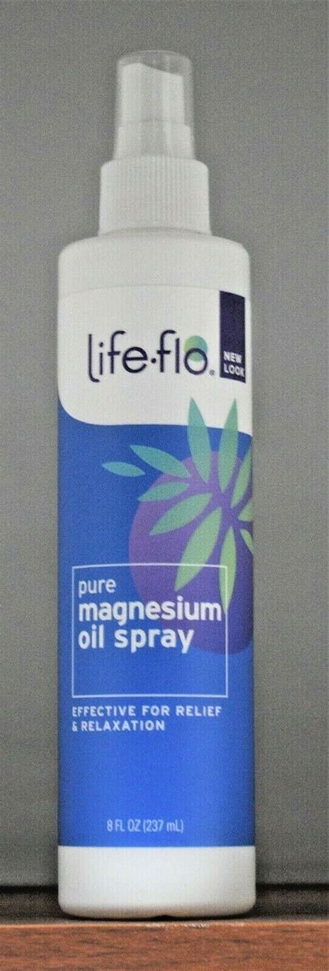 Life Flo Pure Magnesium Oil Spray 8 Oz 100 Pure Magnesium Chloride