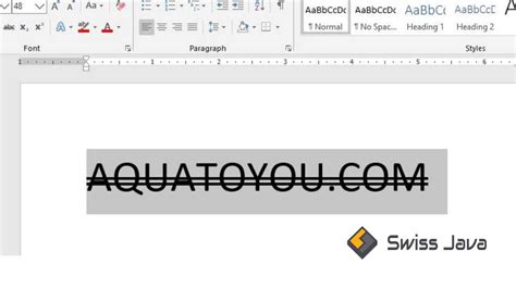 Cara Membuat Coretan Pada Teks Strikethrough Di Microsoft Word