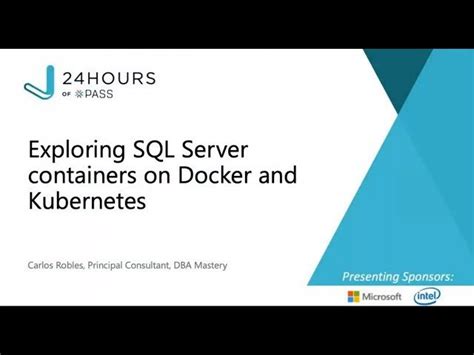 PASS Data Community Summit Talk SQL Server Containers On Docker And