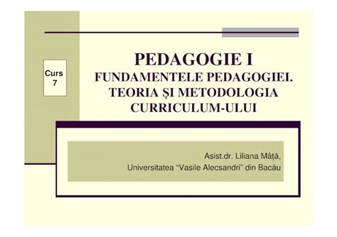 PDF Curs 7 PedagogieI Mata DOKUMEN TIPS