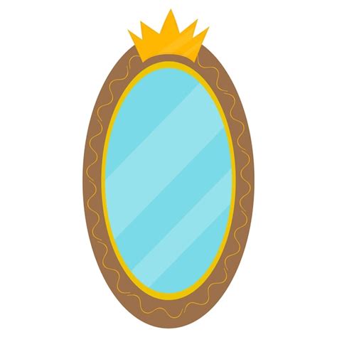 Premium Vector The Magic Mirror Vector Illustration