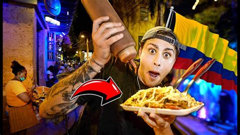 Probando Comida Callejera En Cartagena Colombia Youtube