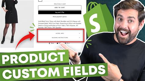 How To Add Custom Fields To Products On Shopify Youtube