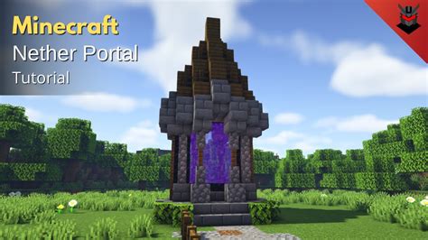 Minecraft How To Build A Medieval Nether Portal Design Nether Portal