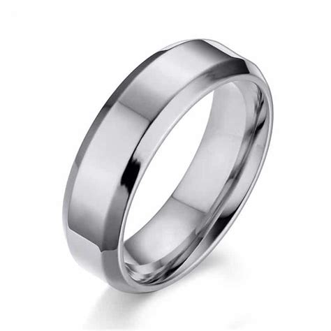 Elegant Classic Stainless Steel Wedding Ring In Stainless Steel