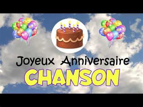 Joyeux Anniversaire Chanson images gif | Happy birthday photos, Happy ...