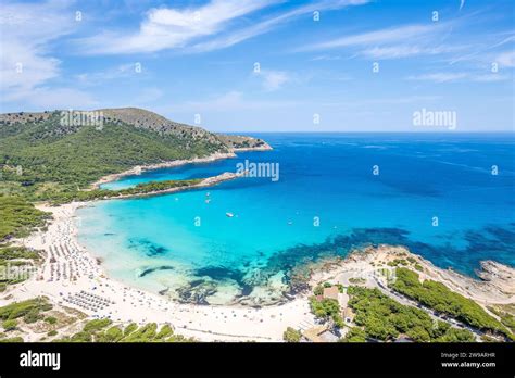 Aerial View Of Cala Agulla And Beautiful Coast At Cala Ratjada