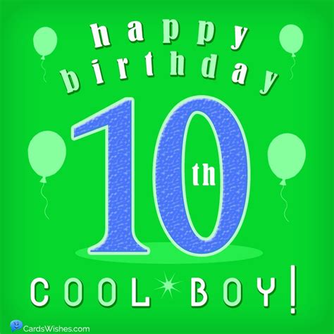 Happy 10th Birthday Wishes and Messages - CardsWishes.com