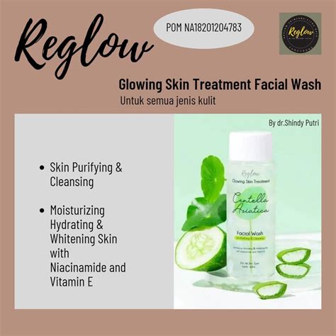 Jual Reglow Facial Wash Sabun Muka Pembersih Wajah 100 Ml Skincare