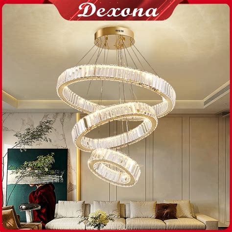 Jual Garansi 3 TahunLampu Gantung 3 Ring Kuadrat 60cm 80cm Stainlees