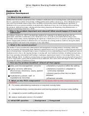 Question Development Tool Docx Johns Hopkins Nursing Evidence Based