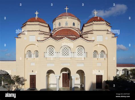 St Charalambos Church Exo Gonia Santorini Stock Photo Alamy