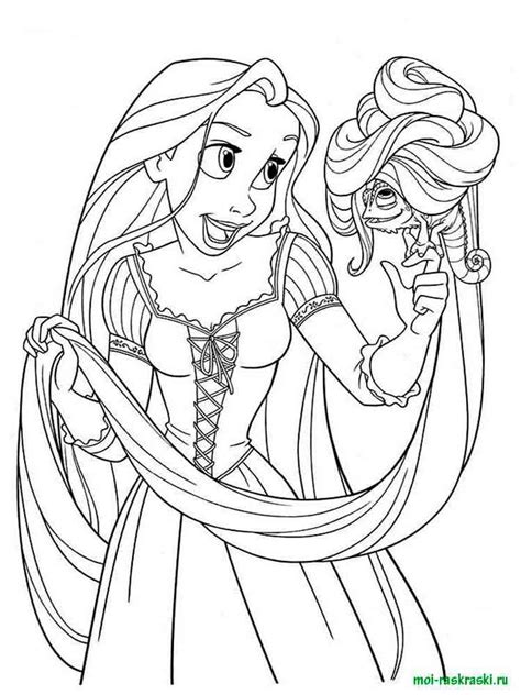 Disney Princess Rapunzel Coloring Pages