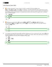 AP Calc BC Unit 4 MCQ Pdf AP CALCULUS BC Scoring Guide Unit 4