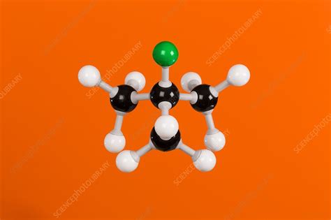 2 Chloro 2 Methylpropane Molecular Model Stock Image C0290963 Science Photo Library