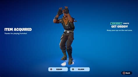 GET GRIDDY EMOTE RETURN RELEASE DATE IN FORTNITE ITEM SHOP CHAPTER 5