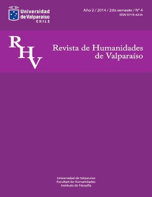 Fillable Online Revistafilosofiauv Rhvn V Revista De Humanidades De