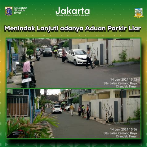 Kelurahan Cilandak Timur Menindaklanjuti Aduan Parkir Liar Kelurahan