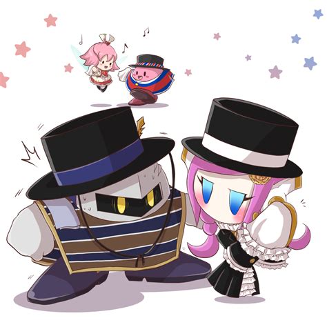 Kirby Meta Knight Ribbon And Susie Kirby Drawn By Konna Nani