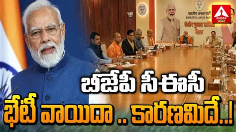 బీజేపీ సీఈసీ భేటీ వాయిదా కారణమిదే Bjp Central Election