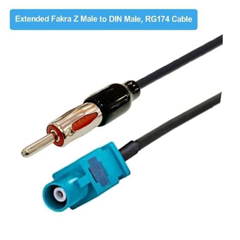 Adaptateur D Antenne Pour Autoradio Fakra Z Femelle Vers Din Femelle