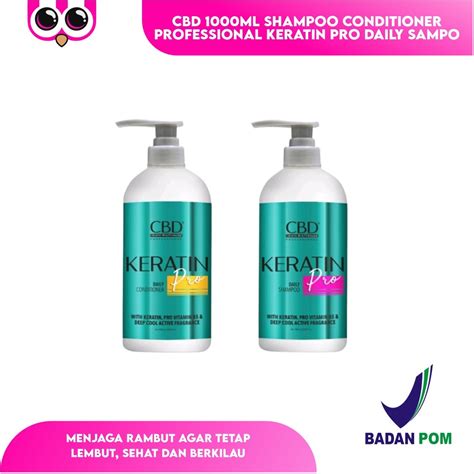 Jual Cbd 1000ml Shampoo Conditioner Professional Keratin Pro Daily Sampo 1000ml Haircare