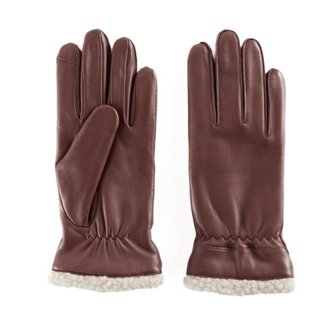 Womens Apt 9 Faux Shearling Lined Leather Tech Gloves Tech Gloves Leather Gloves Gloves