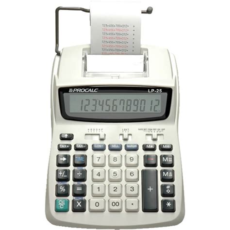 Calculadora De Mesa C Bobina Digitos Lp Procalc Cx Un