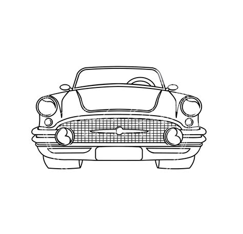 Chevy Bel Air, Bethany, Line Drawing, Digital Files, Digital Drawing, Classic Cars, Art ...