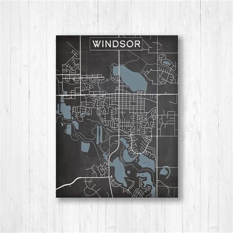 Windsor Colorado Charcoal Street Map | Windsor colorado, Street map ...