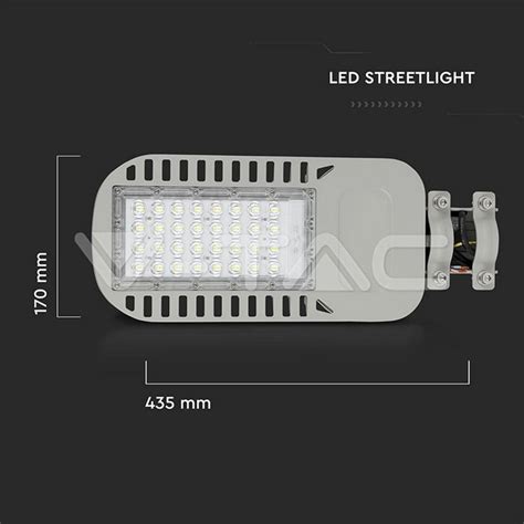 V Tac Led Street Light Samsung Chip W Slim K Lm W