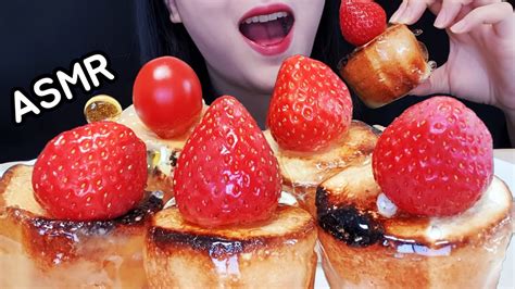 Asmr 딸기 팡팡 마쉬멜로우 탕후루 Marshmallow Tanghulu Mukbang Strawberry Candied