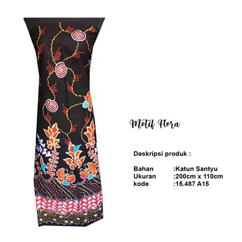 Jual Batik Tulis Asli Flora Kupu Dasaran Hitam Shopee Indonesia