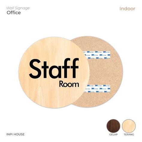 Jual Papan Tanda Pintu Ruang Staff Room Di Seller Inpi House Lengkong