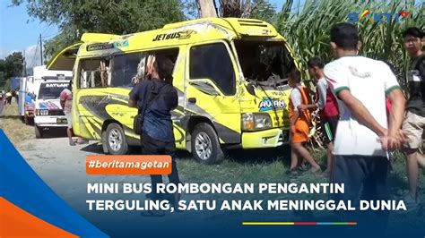 Magetan Minibus Rombongan Pengantin Terguling Satu Anak Meninggal