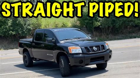 We Straight Piped A Nissan Titan L V Youtube