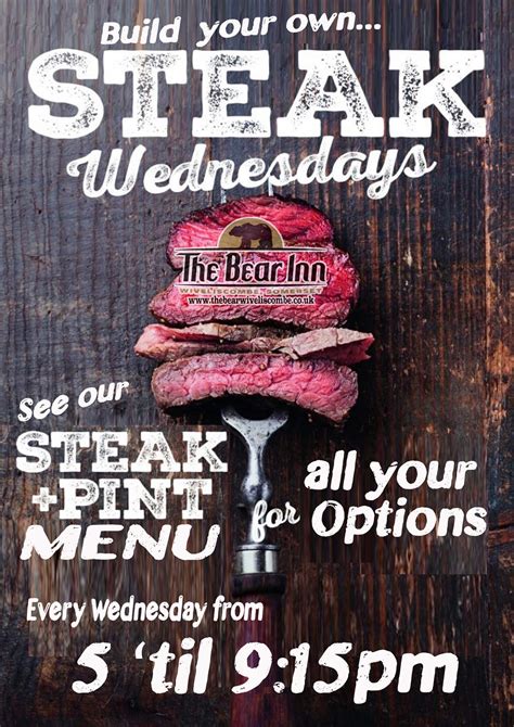 Wednesday Nights Steak Night — The Bear Inn