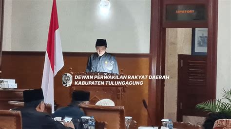 Rapat Paripurna Penetapan Ranperda Dan Penyampaian Rekomendasi Lkpj